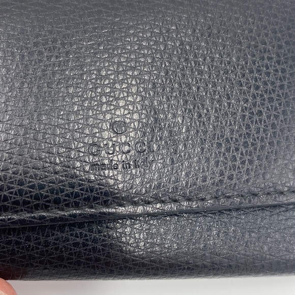 💯 AUTH. Gucci black leather 6 ring key holder - Picture 3 of 6